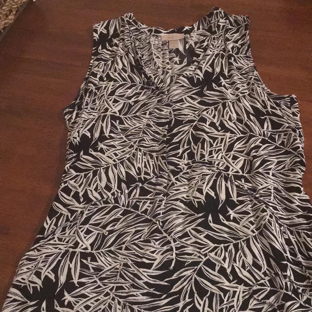 Black and White Loft Dress